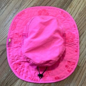 Sun Protection Zone Hot Pink Floral Safari Hat